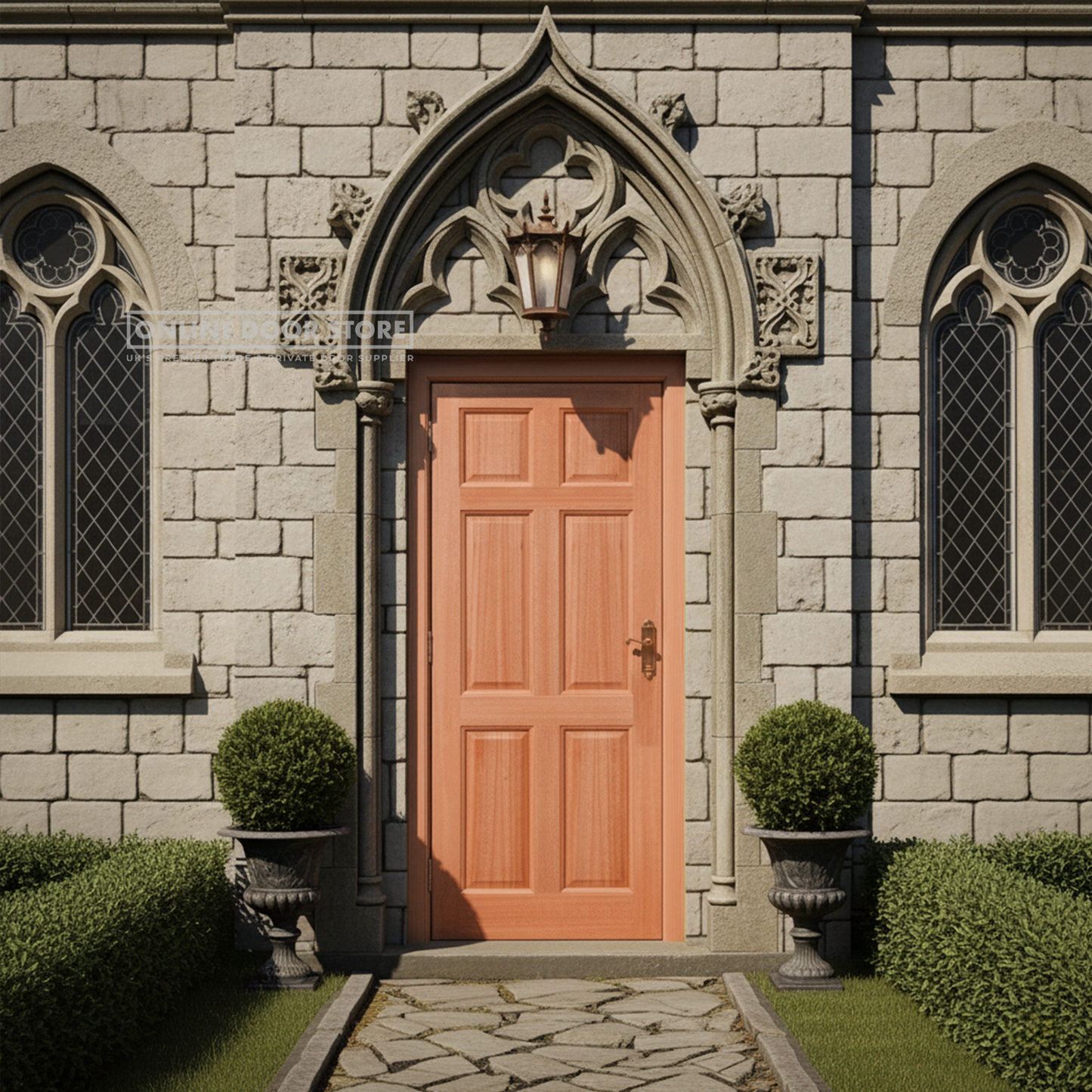 LPD Hardwood Colonial 6-Panel Dowelled External Door