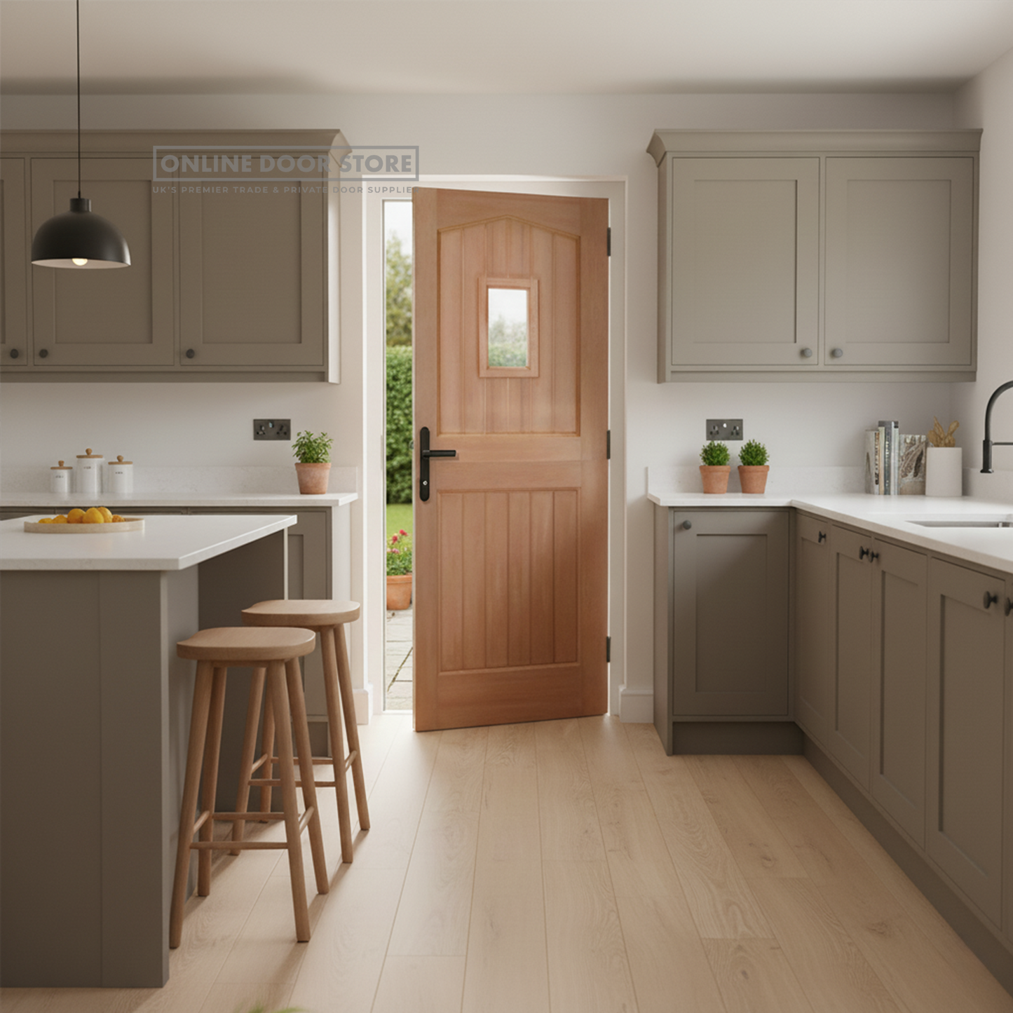 LPD Hardwood Stable 1L Dowelled Unglazed External Door