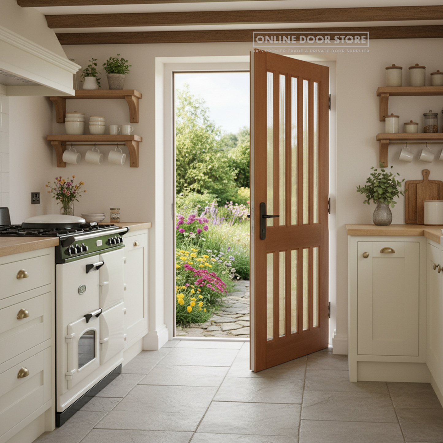 LPD Hardwood Windsor Unglazed External Door