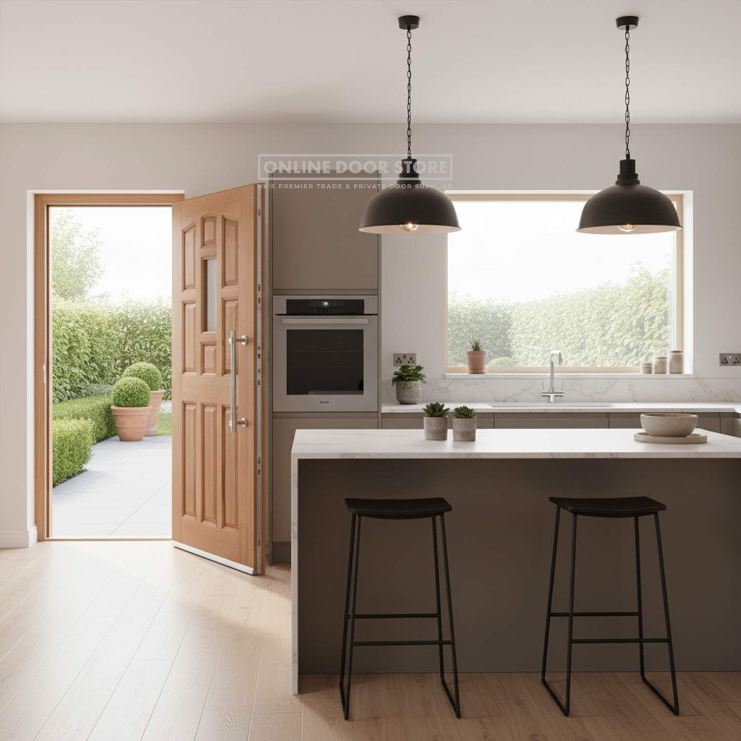 LPD Hardwood York 1L M&T Unglazed External Door