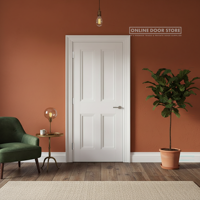LPD White Nostalgia 4-Panel Internal Door