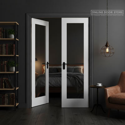 LPD White Pattern 20 Internal Glazed Door Pair