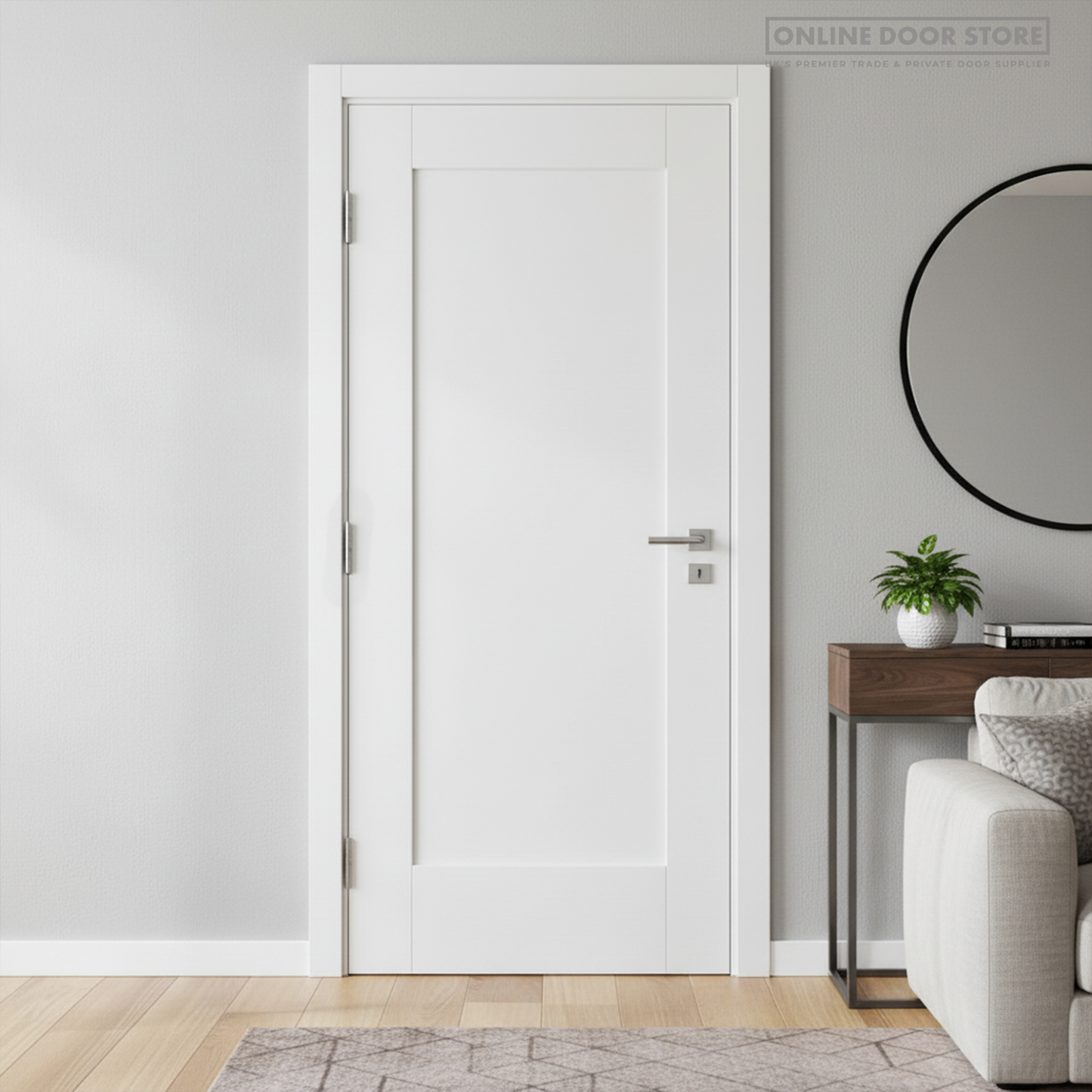 LPD White Shaker 1P Internal Door