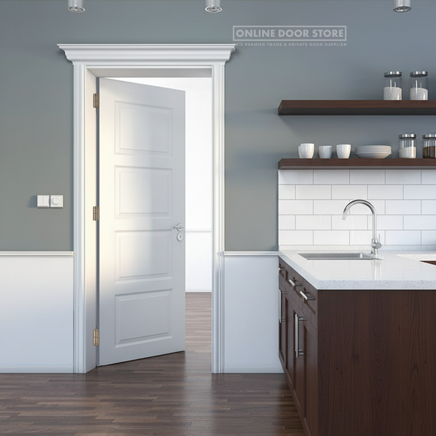LPD White Contemporary Internal Door