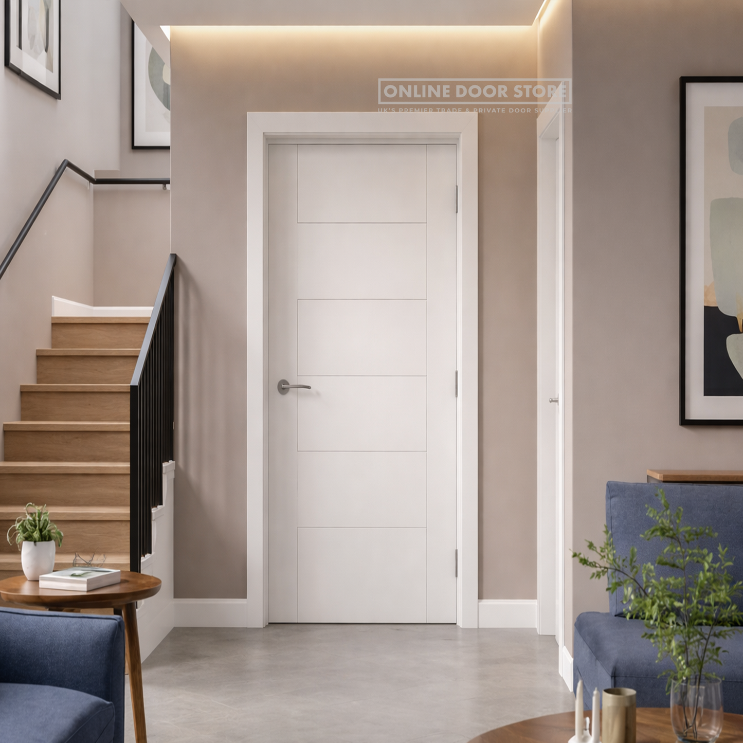 XL Joinery Perugia Pre-Finished Fully Finished White FD30 Fire Door