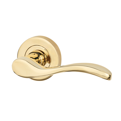 LPD Ariel Polished Brass Tone Privacy Handle Hardware Pack