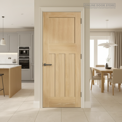 Aster 1930's Shaker DX30 Unfinished Oak Internal Door
