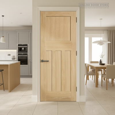 Aster 1930's Shaker DX30 Unfinished Oak Internal Door