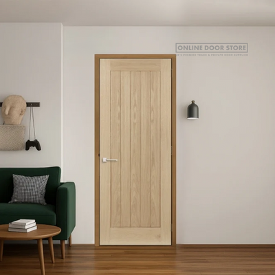 Aster Cheshire Unfinished Oak Internal Door