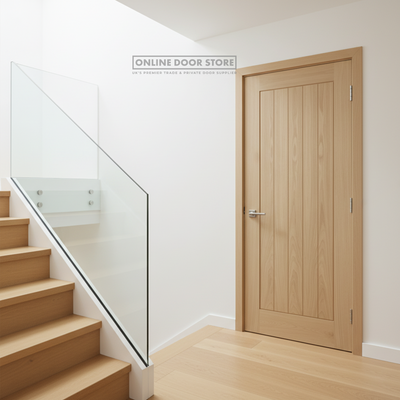 Aster Cheshire Unfinished Oak Internal Door