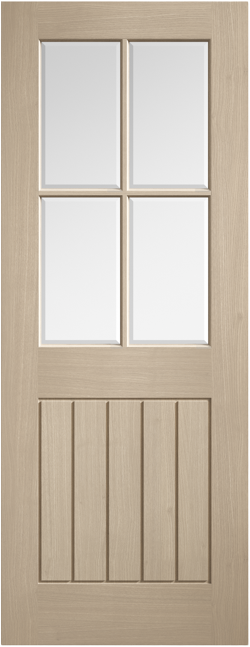 LPD Blonde Oak Mexicano Pre-finished 4 Light Internal Glazed Door