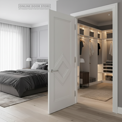 Deanta Ascot White Primed FD30 Fire Door