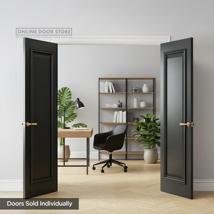 Deanta Blenheim Black Prefinished FSC FD30 Fire Door