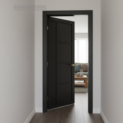 Deanta Brixton Pre-Finished Black Internal Door