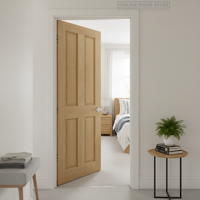 Deanta Bury Prefinished Oak Glazed FD30 Fire Door