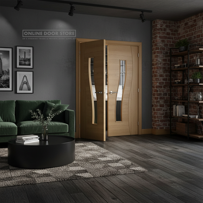 Deanta Cadiz Prefinished Oak Internal Glazed Door
