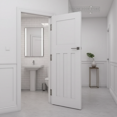 Deanta Cambridge 1930's White Primed Internal Door