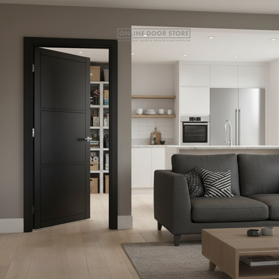 Deanta Camden Pre-Finished Black Internal Door