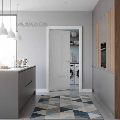 Deanta Canterbury White Primed FD30 Fire Door