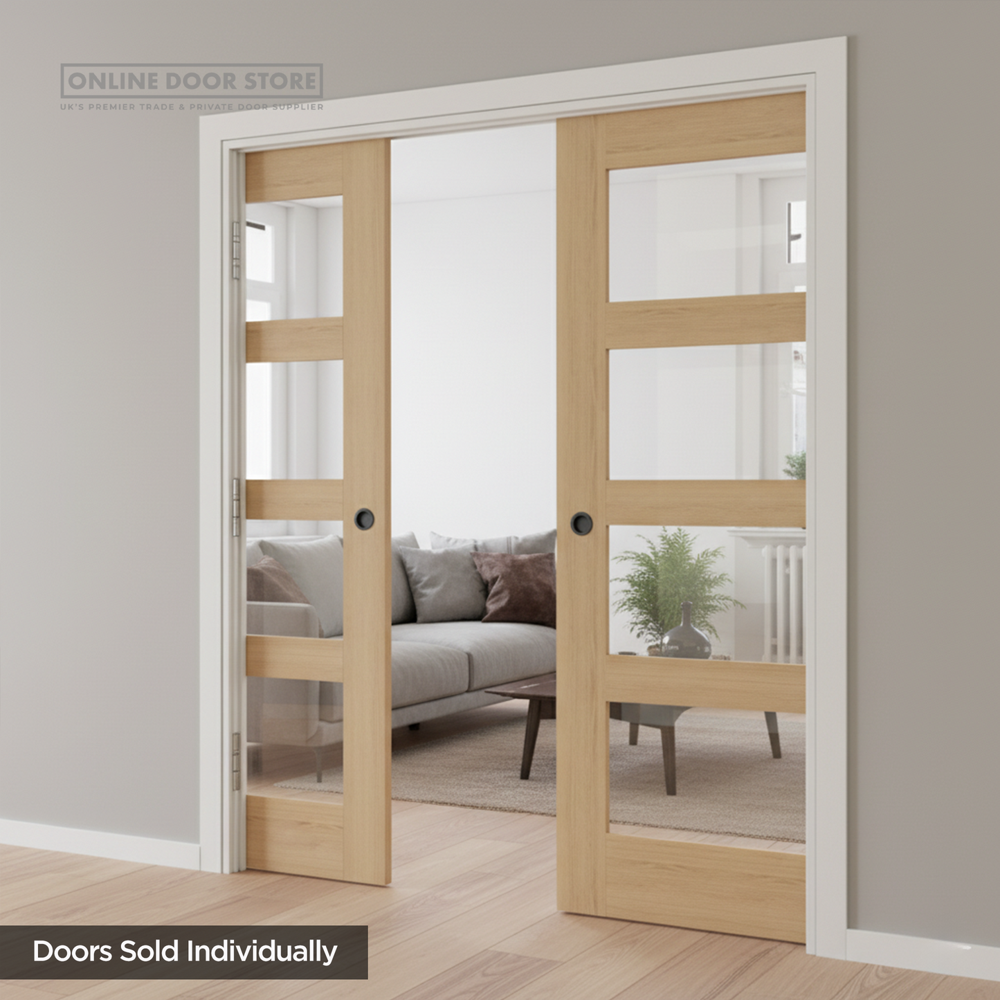 Deanta Coventry Prefinished Oak Internal Glazed Door