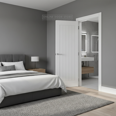 Deanta Ely White Primed FD30 Fire Door