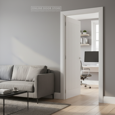 Deanta Ely White Primed Internal Door