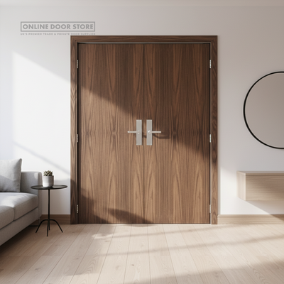 Deanta Flush Prefinished Walnut FD60 Fire Door