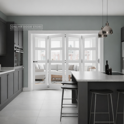 Deanta Folding System - Bifold Frame Kit White Primed