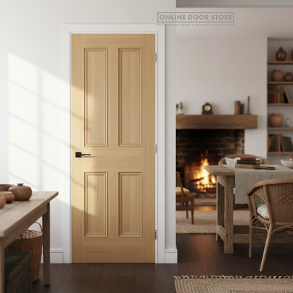 Deanta Kingston Unfinished Oak FD30 Fire Door