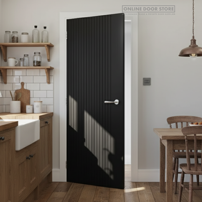 Deanta Malmo Pre-Finished Black Internal Door