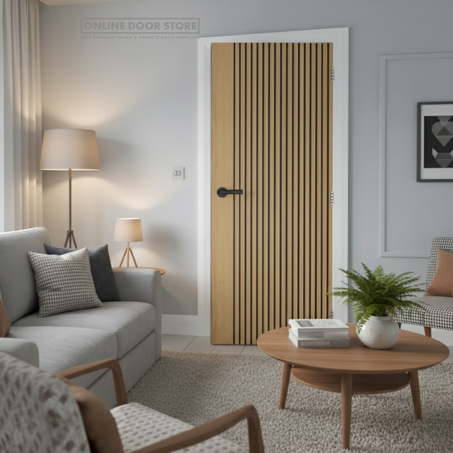 Deanta Malmo Pre-Finished Oak FD30 Fire Door