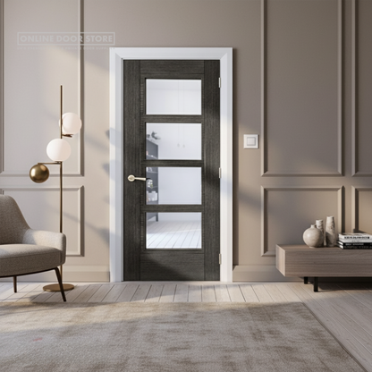 Deanta Montreal Dark Grey Ash Internal Glazed Door