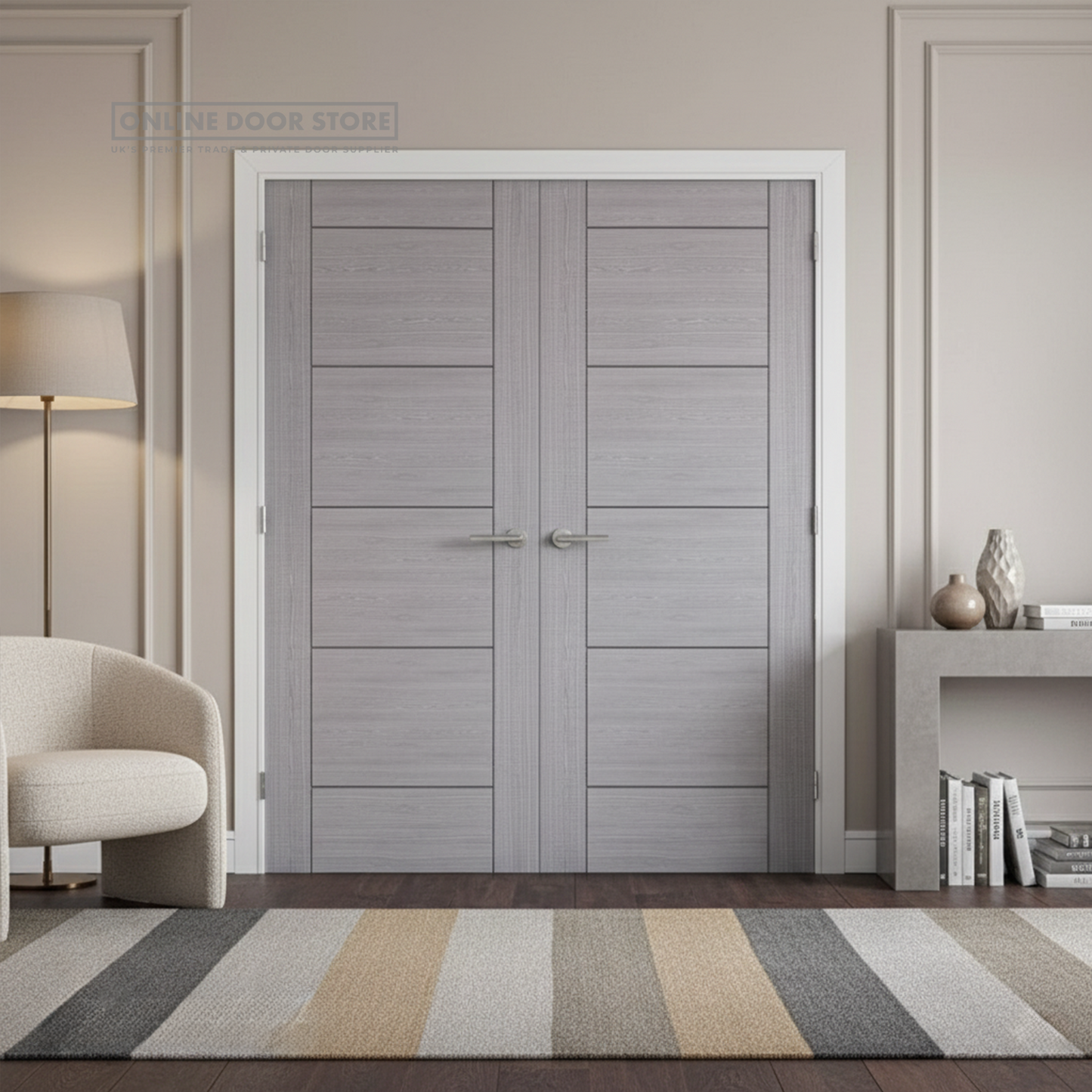 Deanta Montreal Light Grey Ash Internal Door