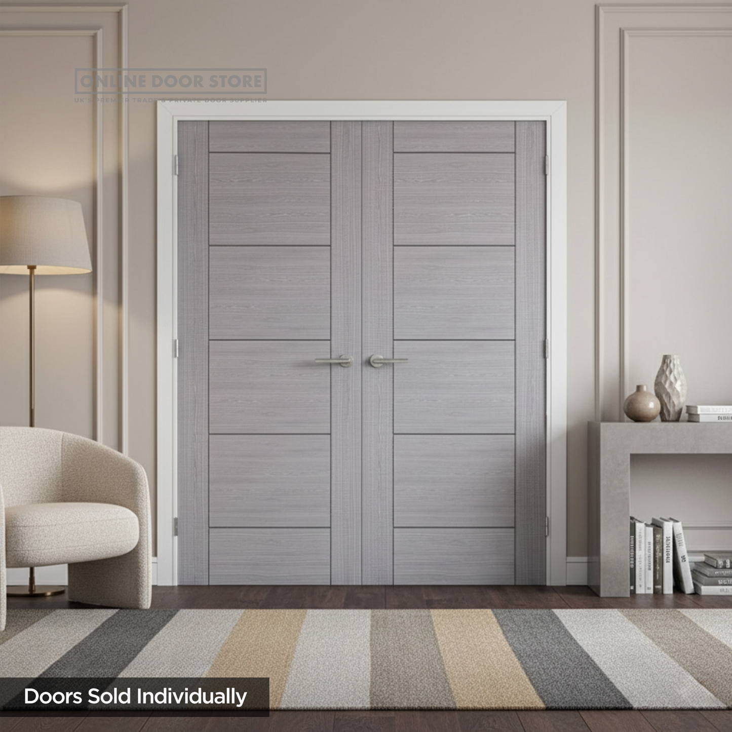 Deanta Montreal Light Grey Ash Internal Door