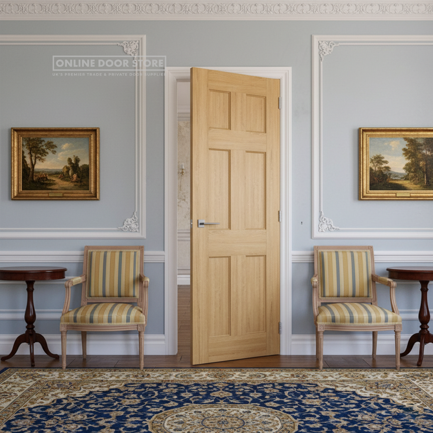 Deanta Oxford Prefinished Oak Internal Door