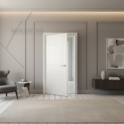 Deanta Pamplona White Primed FD30 Fire Door