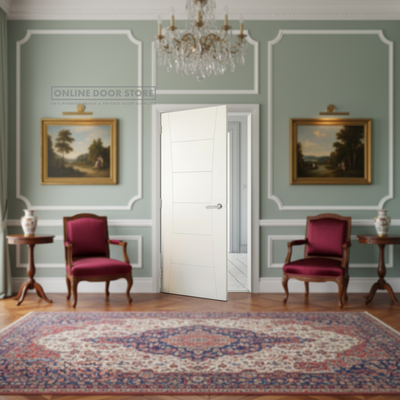 Deanta Pamplona White Primed Internal Door