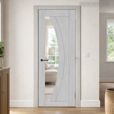 Deanta Ravello Light Grey Ash Internal Glazed Door