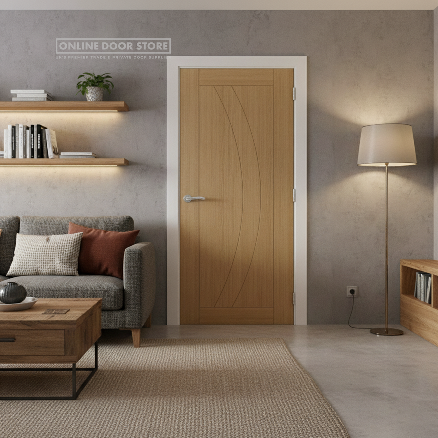 Deanta Ravello Pre-Finished Oak Internal FD30 Fire Door