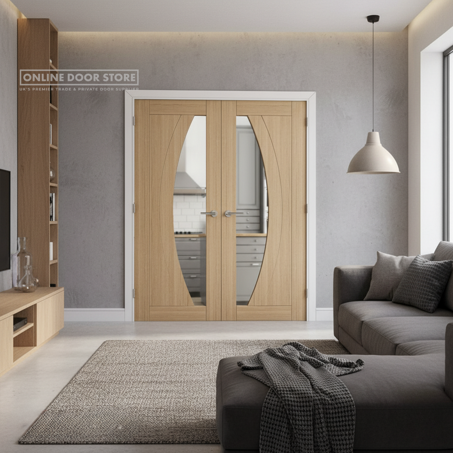 Deanta Ravello Pre-Finished Oak Internal Glazed Door