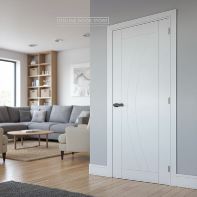 Deanta Ravello White Primed Internal Door