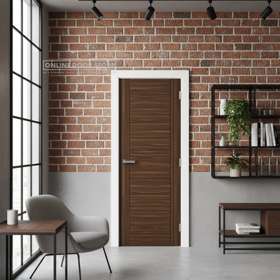 Deanta Seville Prefinished Walnut FD30 Fire Door