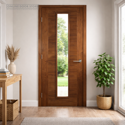 Deanta Seville Prefinished Walnut Internal Glazed Door