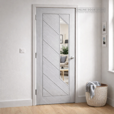 Deanta Torino Light Grey Ash Internal Glazed Door