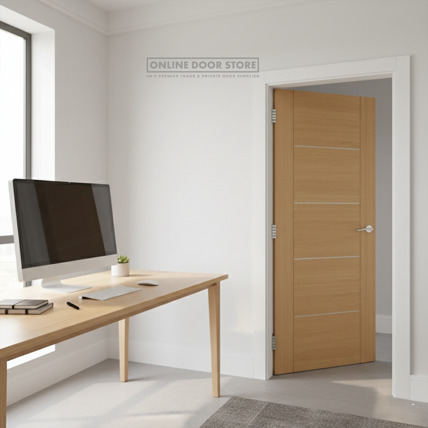 Deanta Valencia Prefinished Oak Internal Door