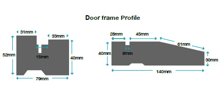 Mendes External Single Hardwood Frame Kit