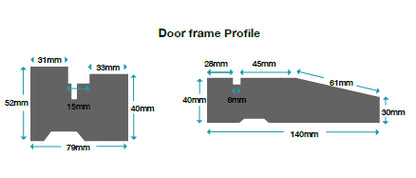 Mendes External Single Hardwood Frame Kit