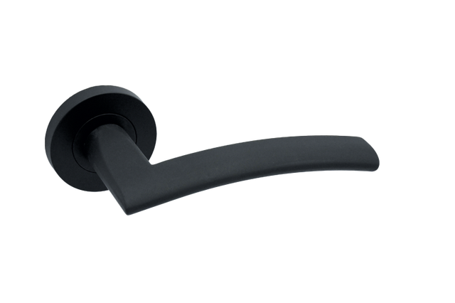 LPD Genoa Matt Black Handle Hardware Privacy Pack