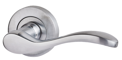 LPD Ironmongery Ariel Satin Chrome Tone Privacy Handle Hardware Pack