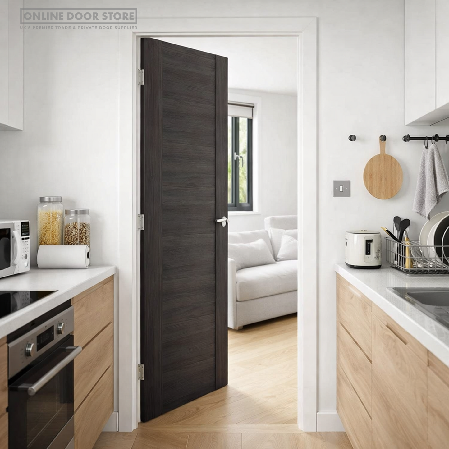 JB Kind Alabama Dark Grey Laminated Internal Door